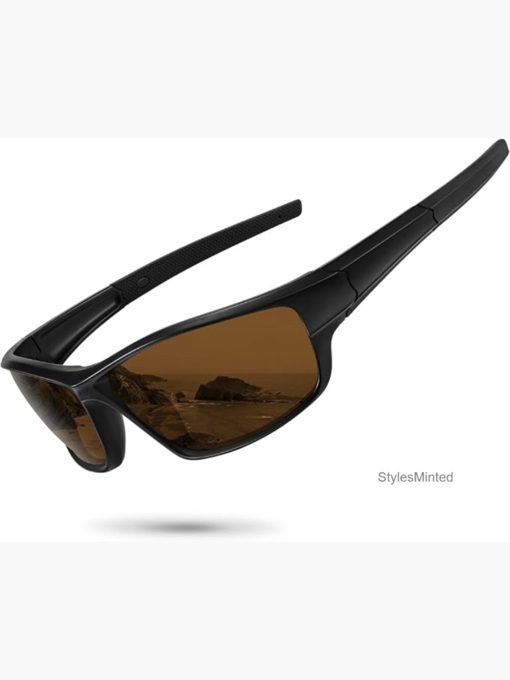 Polarized Sports Sunglasses UV400 Wrap Around Driving Cycling Fishing